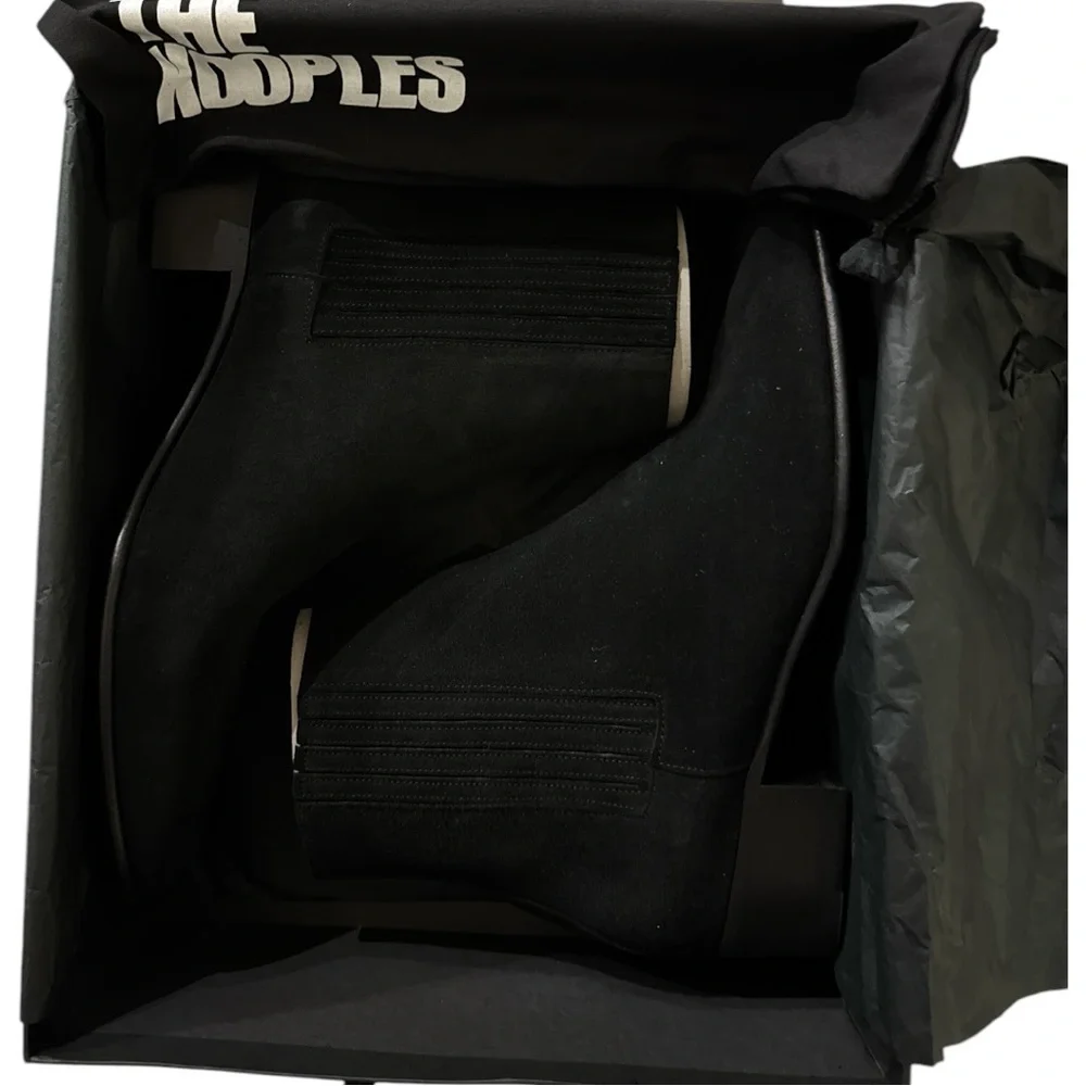 The Kooples Black Suede Chelsea Boots | Women’s EU 43 / US 12 | NIB + Dust Bag